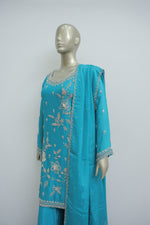 Load image into Gallery viewer, Festive garara kurta suit for celebrations