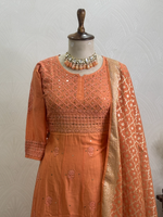 Load image into Gallery viewer, Rust Orange Embroidered Suit