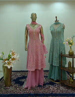 Load image into Gallery viewer, Zarina Mirror Work Sharara Suit Set