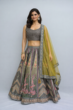 Load image into Gallery viewer, Stitched lehenga with top