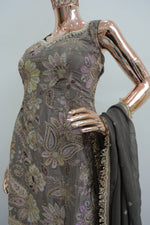 Load image into Gallery viewer, Elegant sharara outfit in classy grey colour
