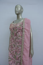 Load image into Gallery viewer, Festive pure silk plazo short kurta set
