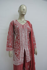 Load image into Gallery viewer, Festive kurta plazo suit for celebrations
