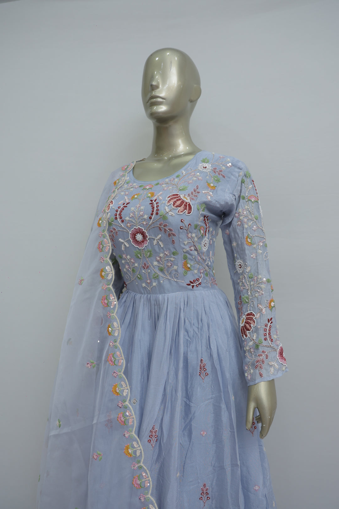 Festive long dress suit for family functions