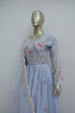 Load image into Gallery viewer, Festive long dress suit for family functions
