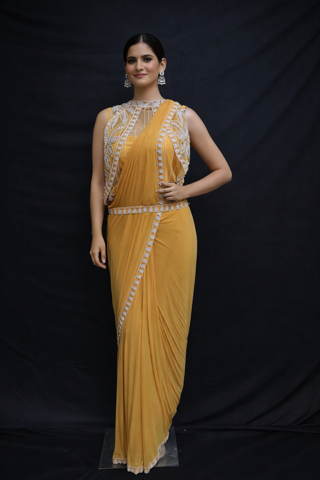 Ready-Wear Saree with Readymade Blouse