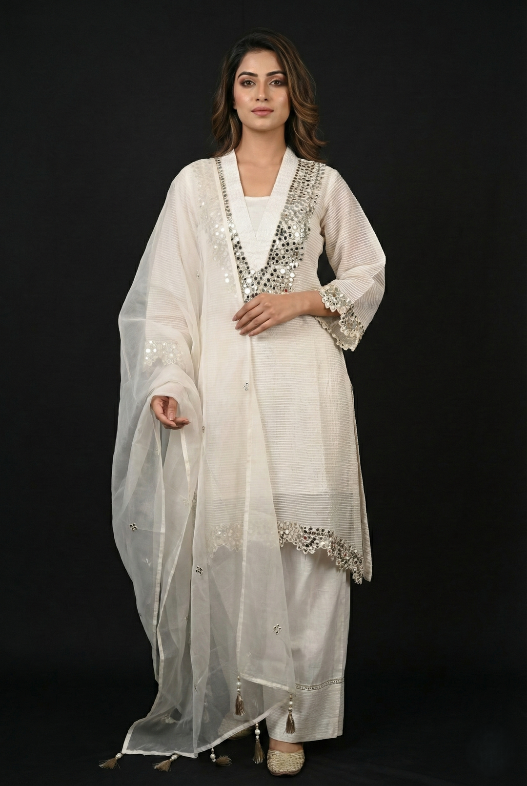 Kurta Farshi Salwar with Dupatta