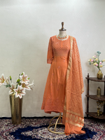 Load image into Gallery viewer, Rust Orange Embroidered Suit
