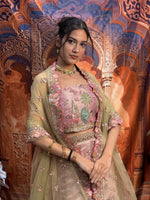 Load image into Gallery viewer, Peacock Garden Silk Couture Lehenga Set
