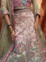 Load image into Gallery viewer, Peacock Garden Silk Couture Lehenga Set
