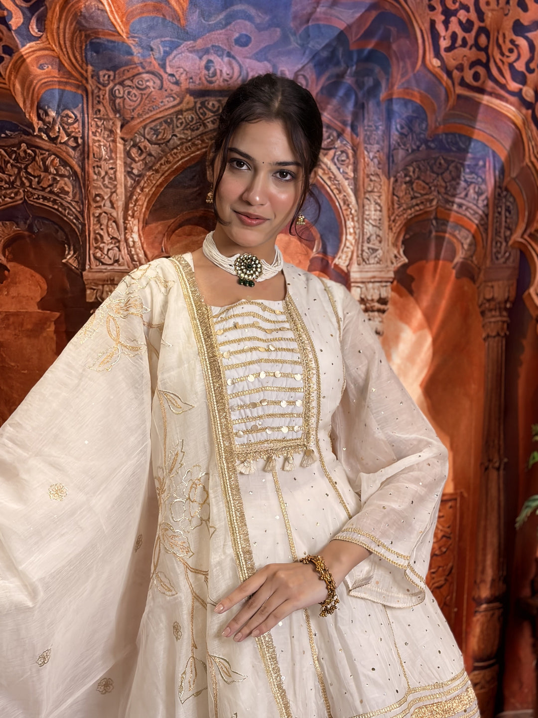 Mul Cotton Designer Suit Set