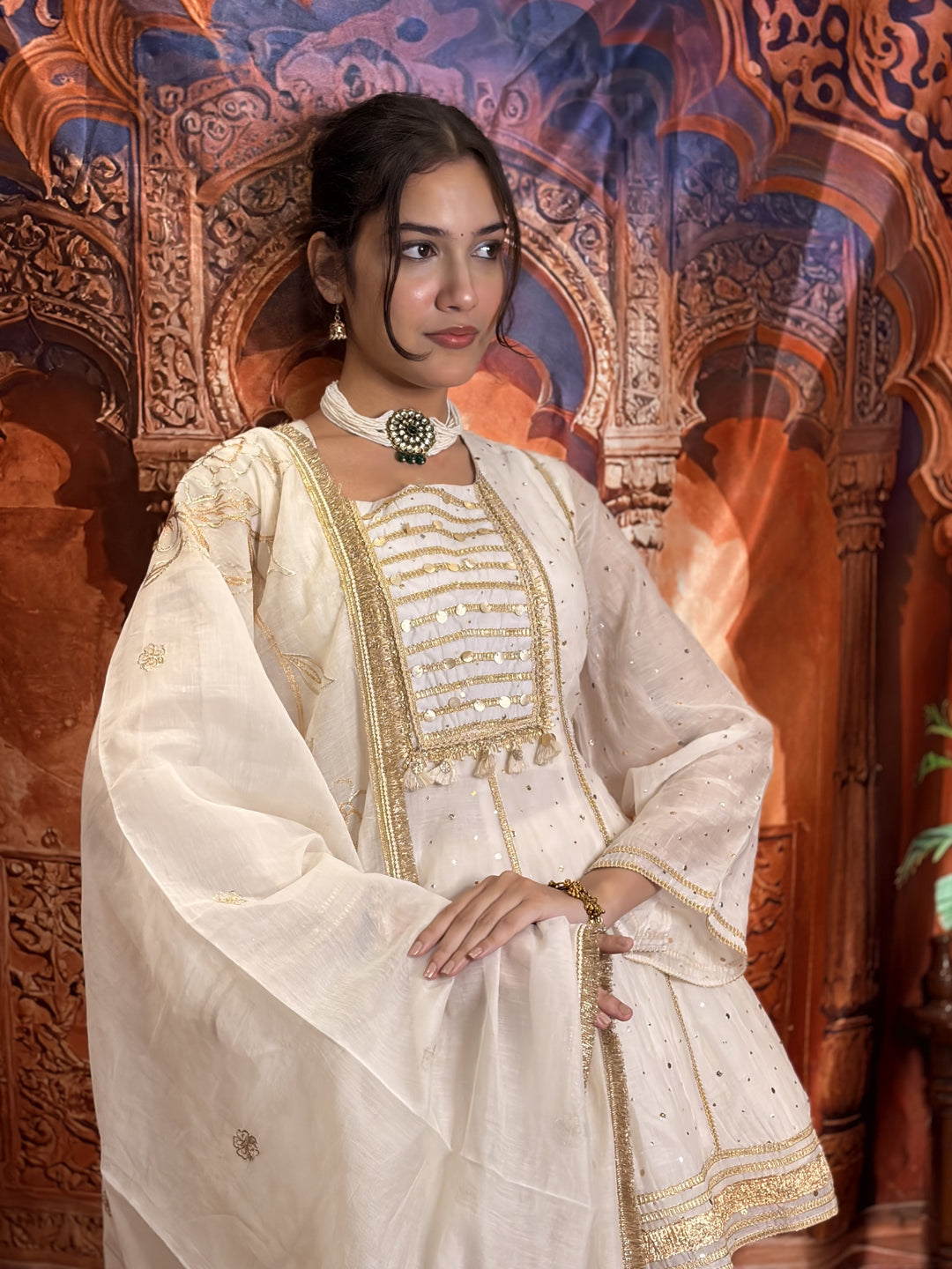 Mul Cotton Designer Suit Set