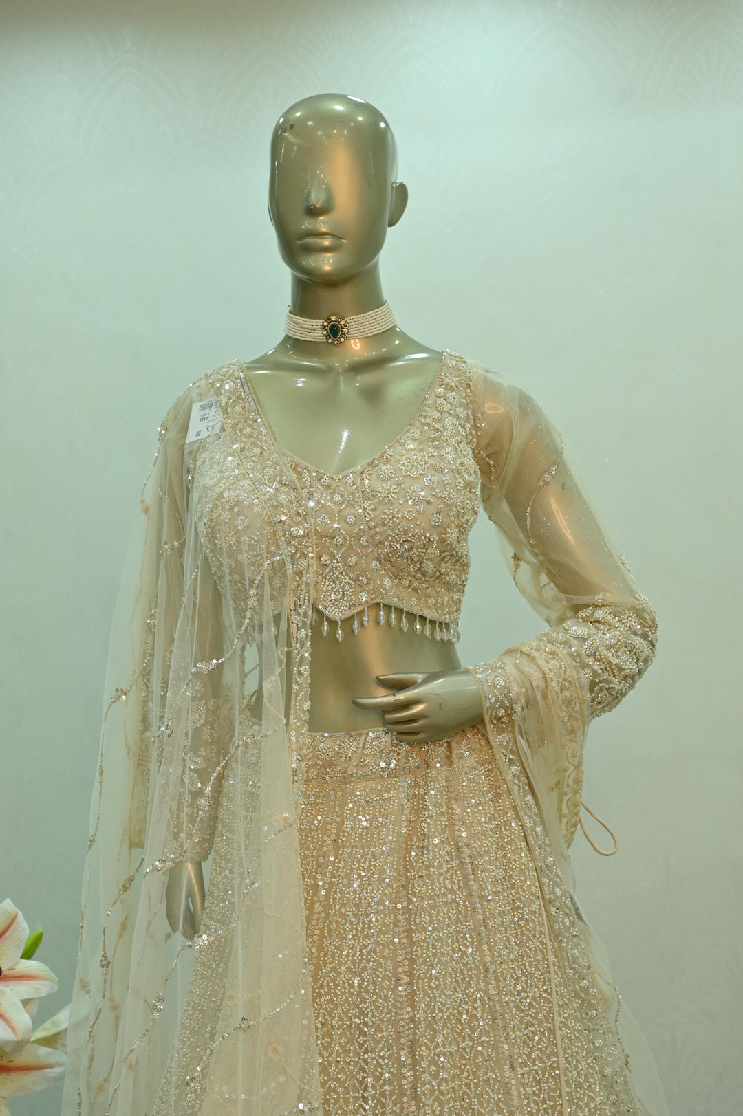 Sequin Bridal Lehenga Set