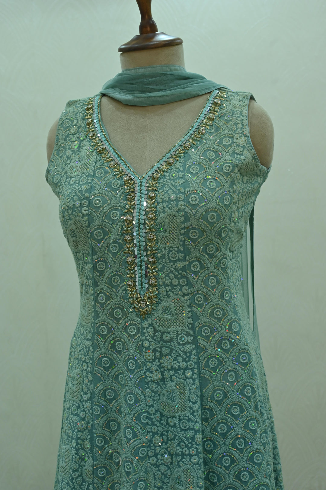 Zarina Mirror Work Sharara Suit Set