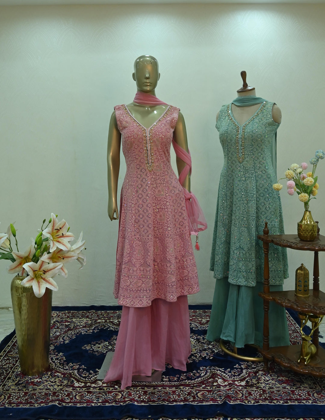 Zarina Mirror Work Sharara Suit Set