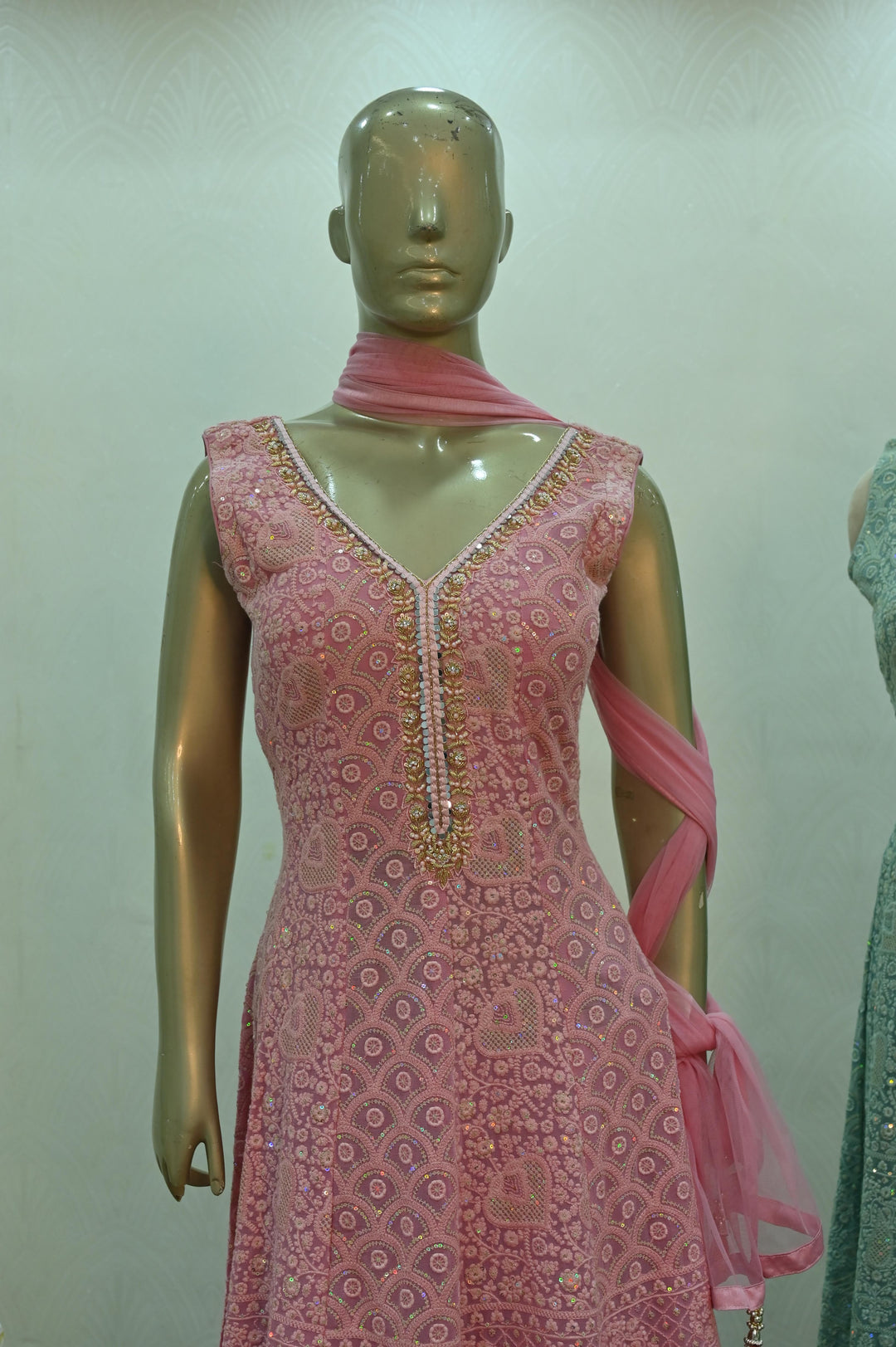 Zarina Mirror Work Sharara Suit Set