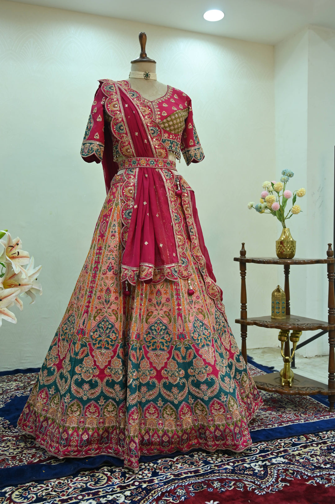 Rang Mahal Rani Pink Bridal Lehenga Set