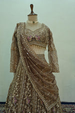 Load image into Gallery viewer, Regal Brown Lehenga Set
