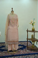 Load image into Gallery viewer, Blush Pink Embroidered Suit Set
