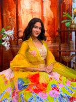 Load image into Gallery viewer, Sunlit Blossom Designer Lehenga Set
