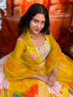Load image into Gallery viewer, Sunlit Blossom Designer Lehenga Set
