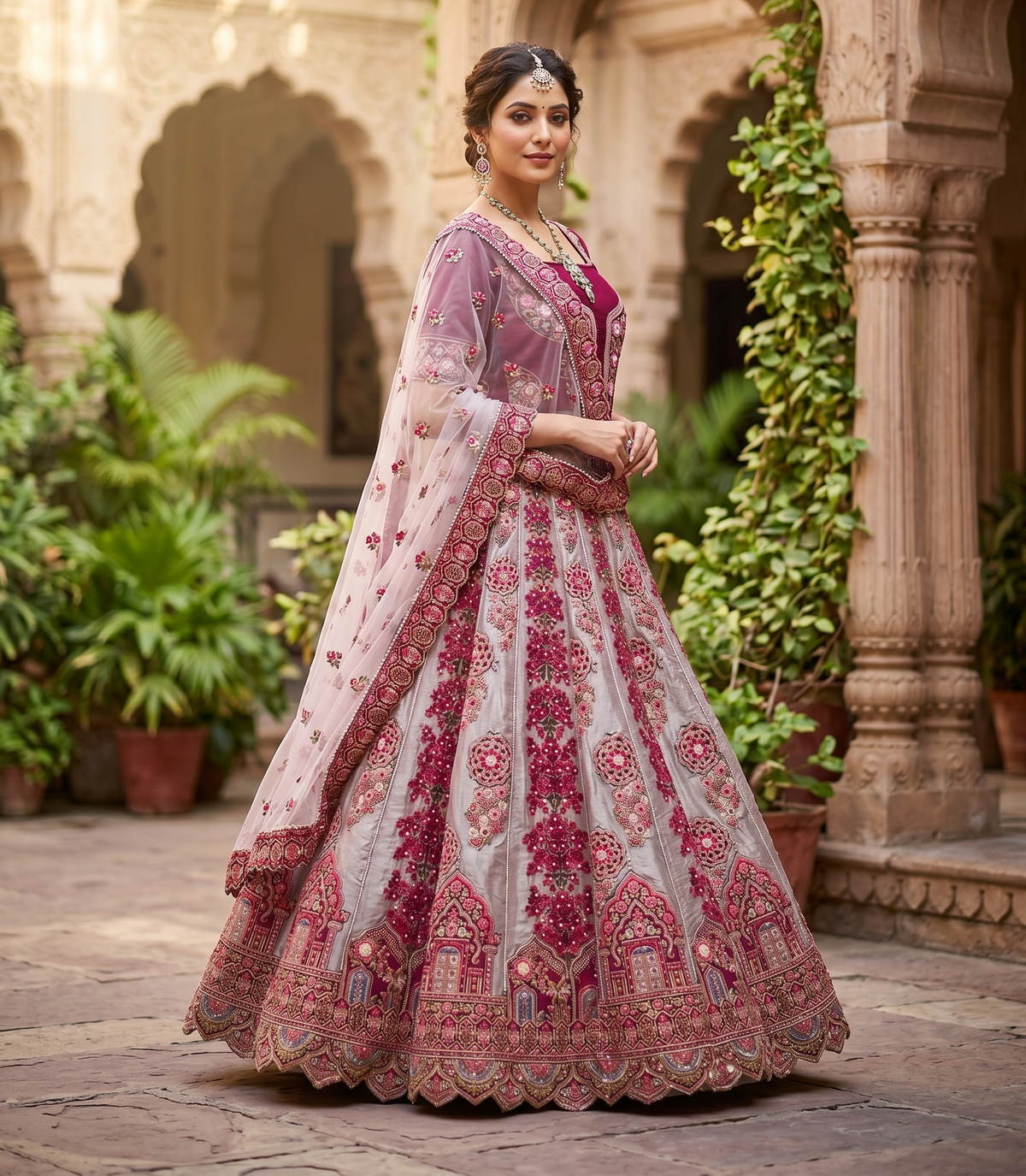 Red_white_lehenga_1