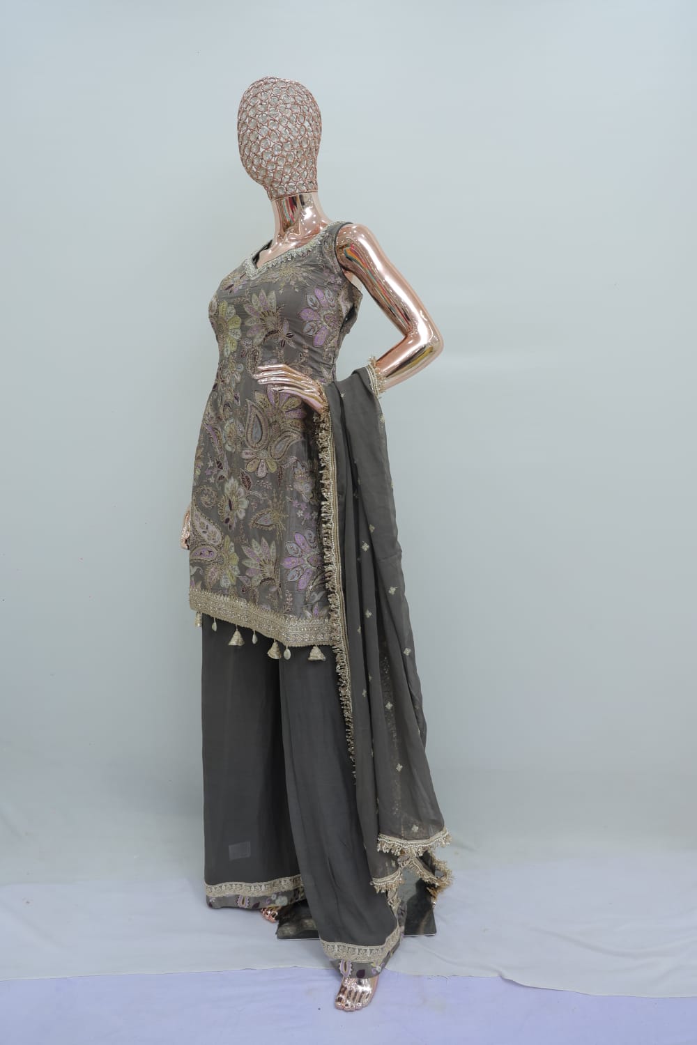 Festive sharara suit for weddings and parties