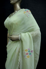 Load image into Gallery viewer, Lightweight silk saree with graceful drape
