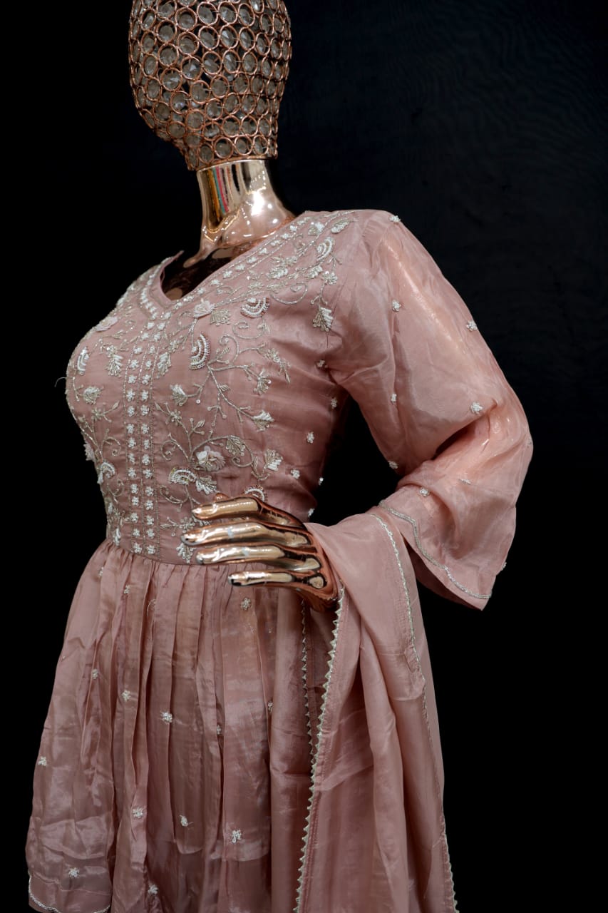 Festive garara outfit with stylish peplum top