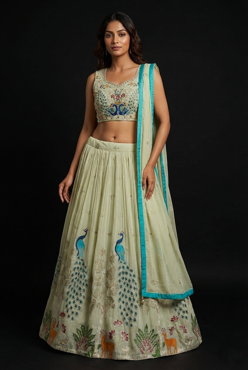 Skirt with top dress in soft crepe fabric